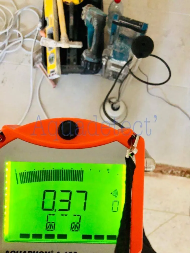 Test électro-acoustique à BANDOL pour trouver la cause du dégât des eaux