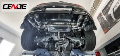 Catback à clapet Cende avec télécommande WIFI pour VW Golf 7 R 2.0 TSi | ADP Performance Grenoble