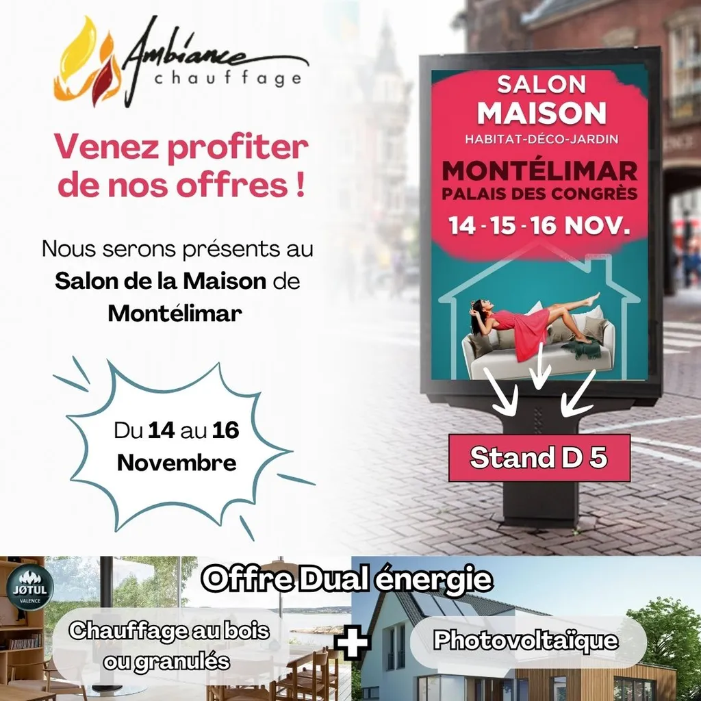 Ambiance Chauffage Valence au salon de la maison de Montélimar dans la Drôme