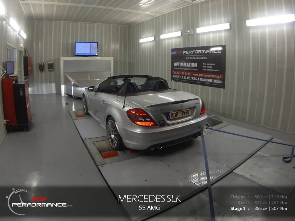 Reprogrammation moteur Mercedes SLK 55 AMG