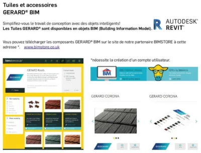 Les tuiles et accessoires GERARD BIM