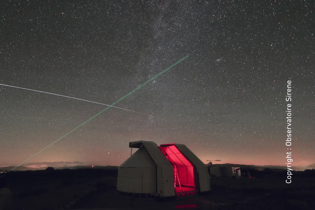 The night sky above Lagarde d'Apt seen from the Sirene Observatory