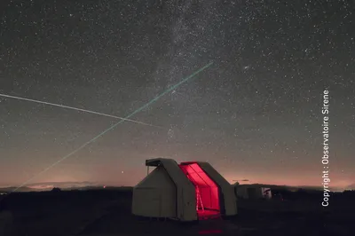 The night sky above Lagarde d'Apt seen from the Sirene Observatory