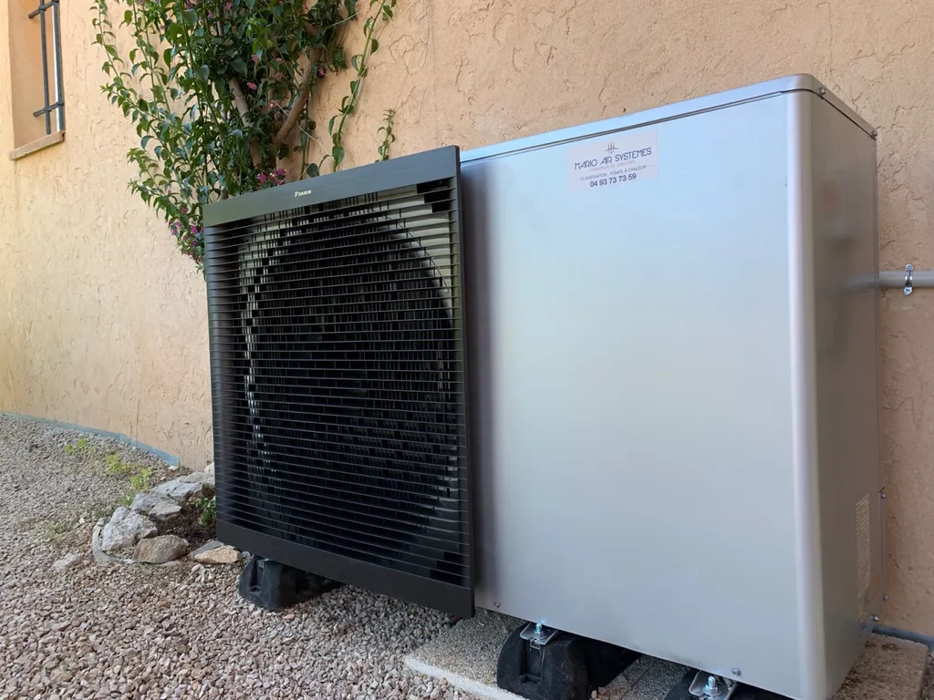 Remplacement d’une chaudière fioul par une pompe à chaleur air/eau avec du plancher chauffant à Mougins