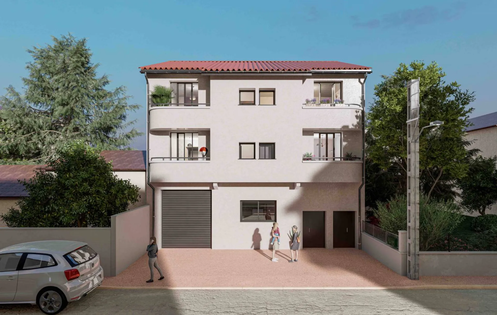 immeuble réhabilité situé à Vénissieux limite Lyon 8ème