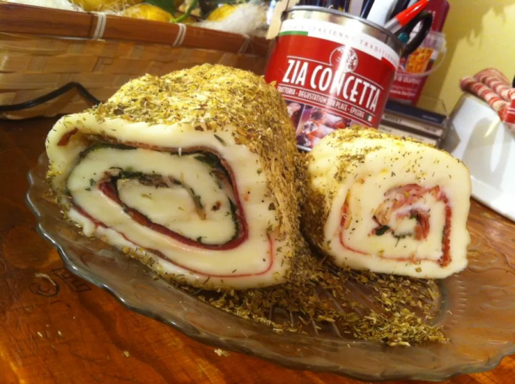 Rouleau mozzarella, speck et roquette avec Origan pour une entrée réussie