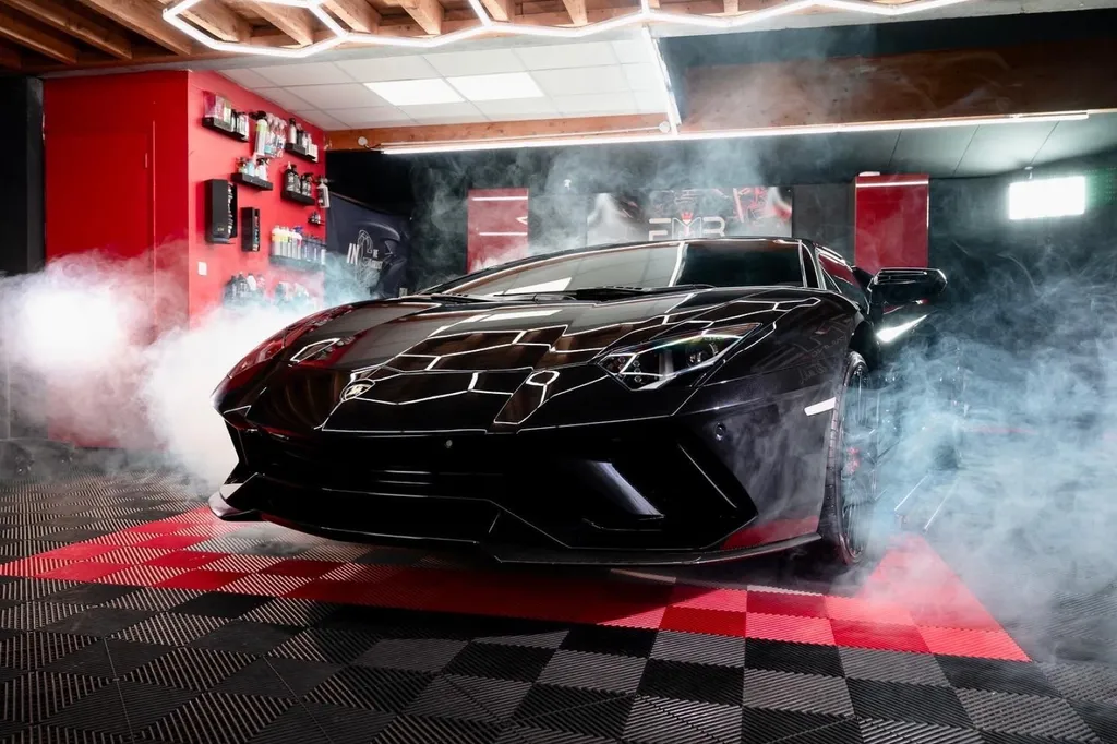PPF pour rénovation, protection traitement céramique sur Lamborghini Aventador  proche de Lyon