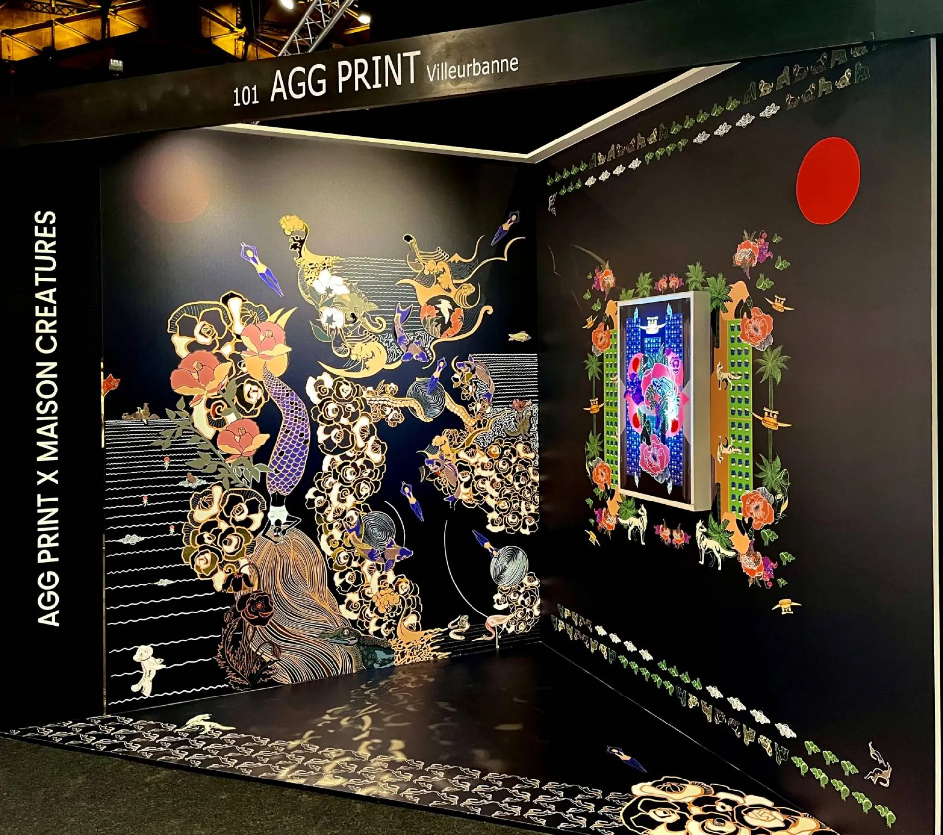 impression aggprint architect@work - 2.5D lenticulaire,impression sur miroir, tapisserie imprimée, sol imprimé, light box dynamique et motion printing