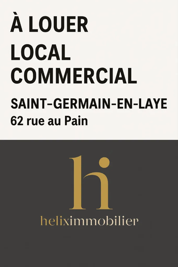 Très bon emplacement pour faire un commerce dans le centre de Saint Germain en Laye rue au Pain