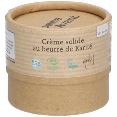 crème solide au beurre de karité bio comme avant