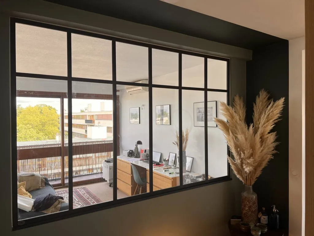 Verrière acier vitré