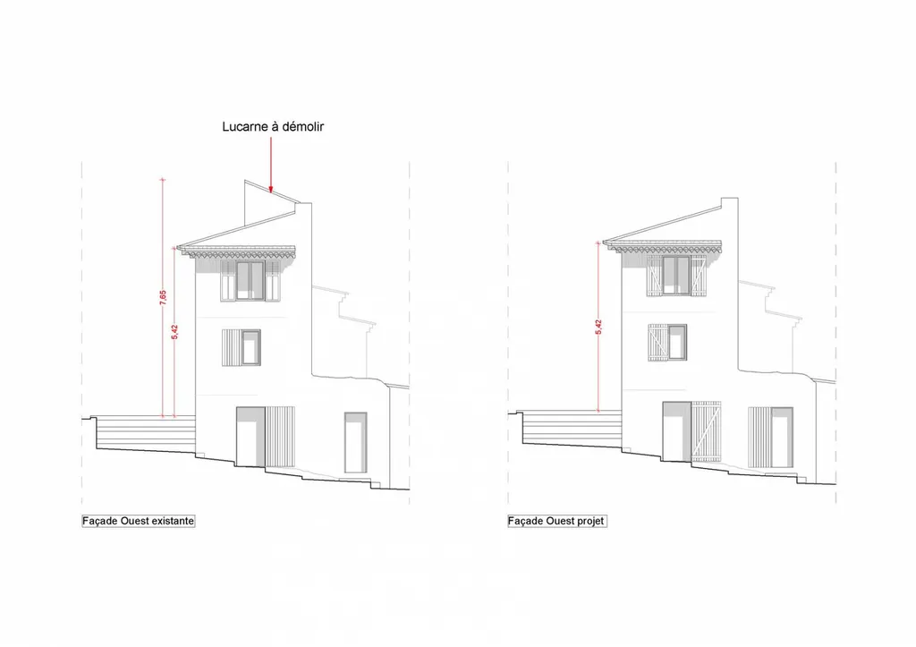Façades - rénovation d'une maison de village Eyguières (13430)