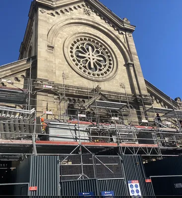 Installation d’une vidéosurveillance temporaire RSI avec 6 caméras OMVC200 et centrale GSM/GPRS pour chantier à Paris 6e 75006