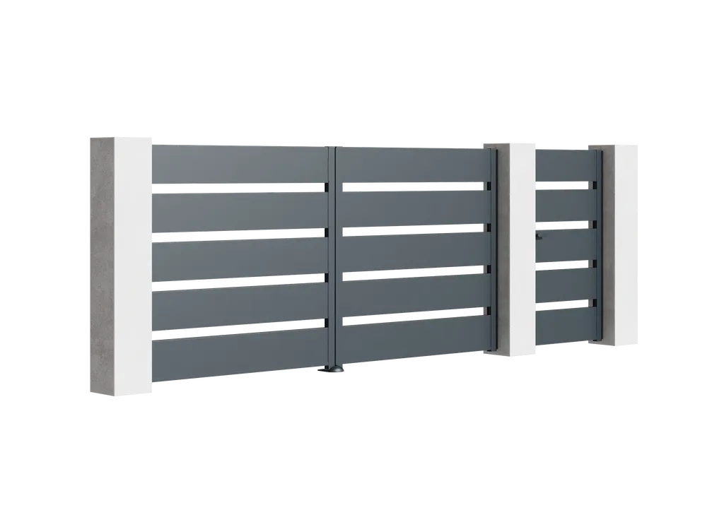 Installer un portail aluminium contemporain en Corse-du-Sud : la collection Modernité de Tschoeppe, lignes épurées et personnalisation sans limite