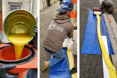 application epoxy gaine pour chemisage canalisation Vaison la romaine 