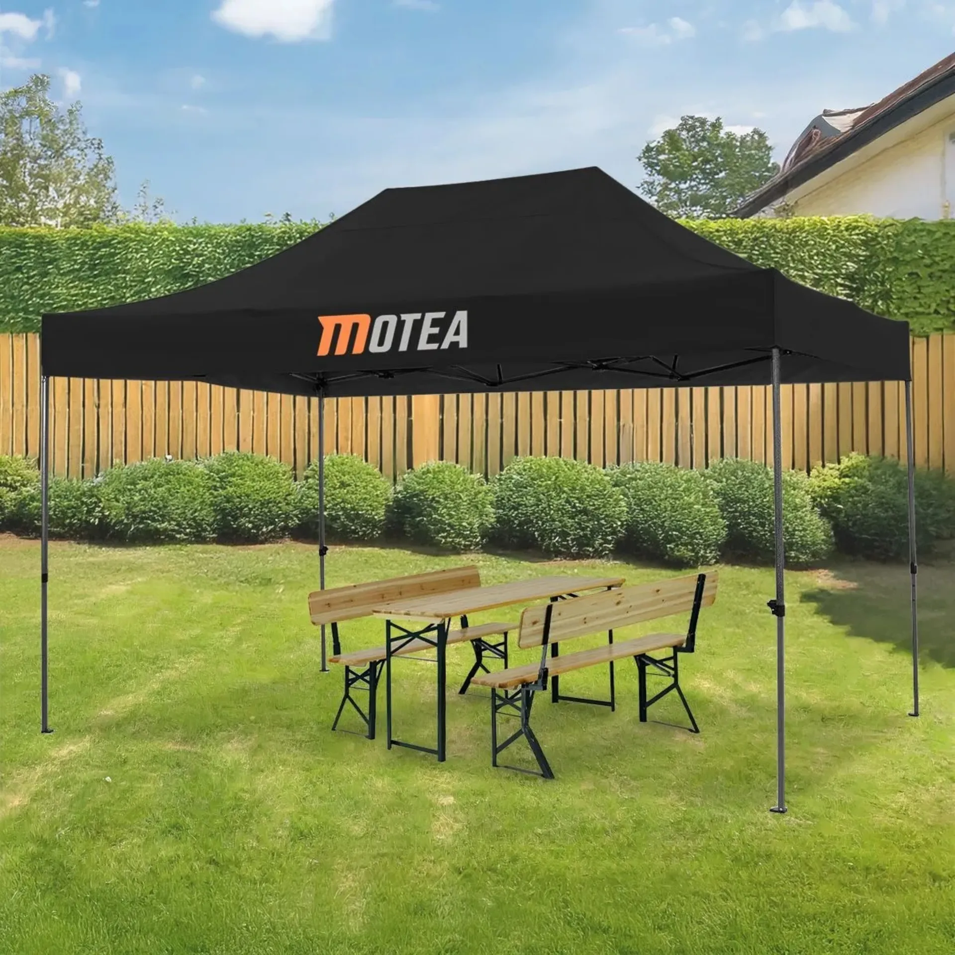 TONNELLE PLIABLE 6MX3M BLACK