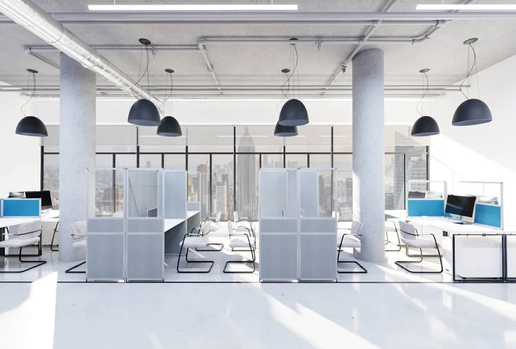 Cloisonnette de bureau mi-hauteur à Aix en Provence