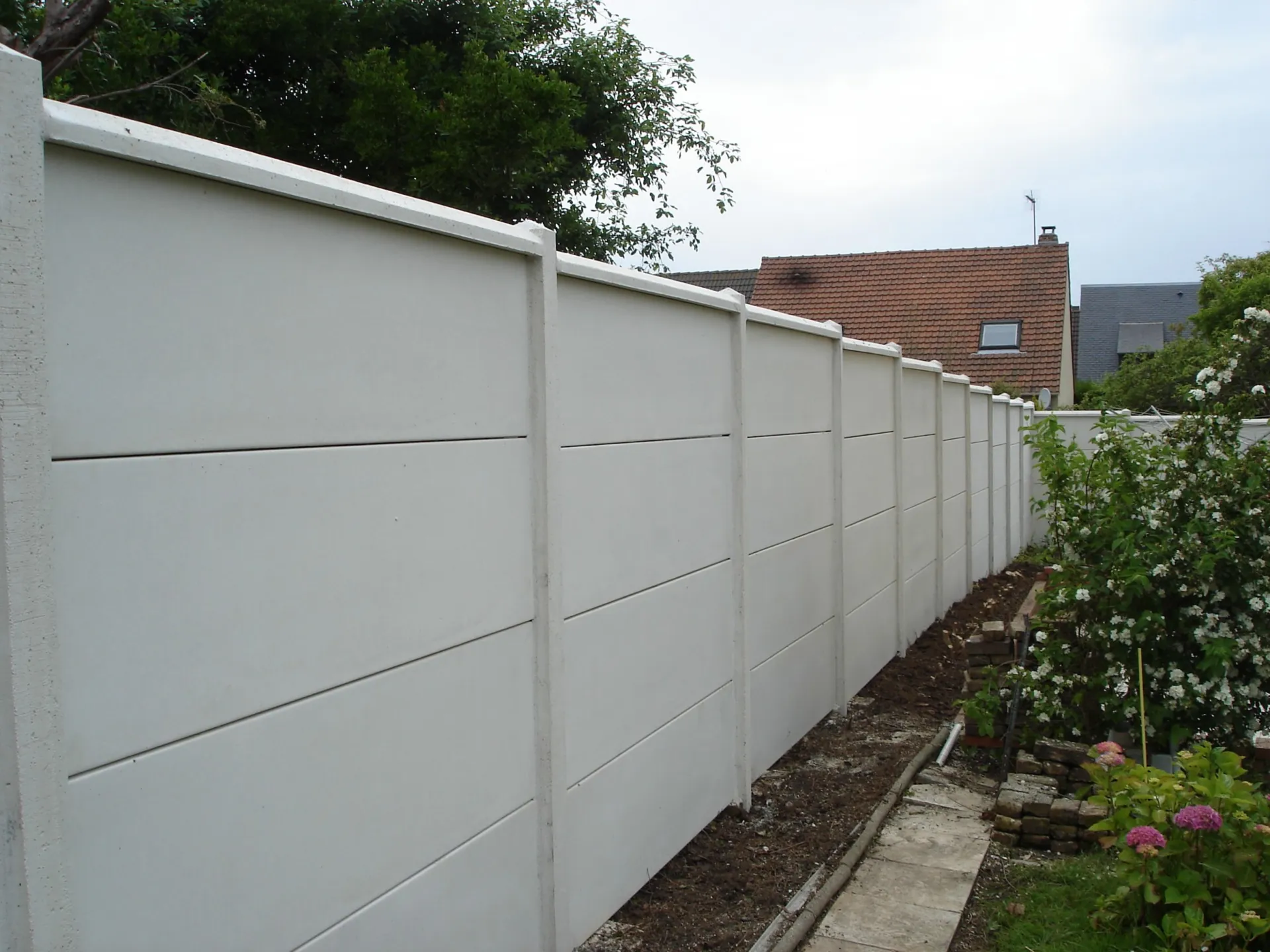 Construction de clôture pleine