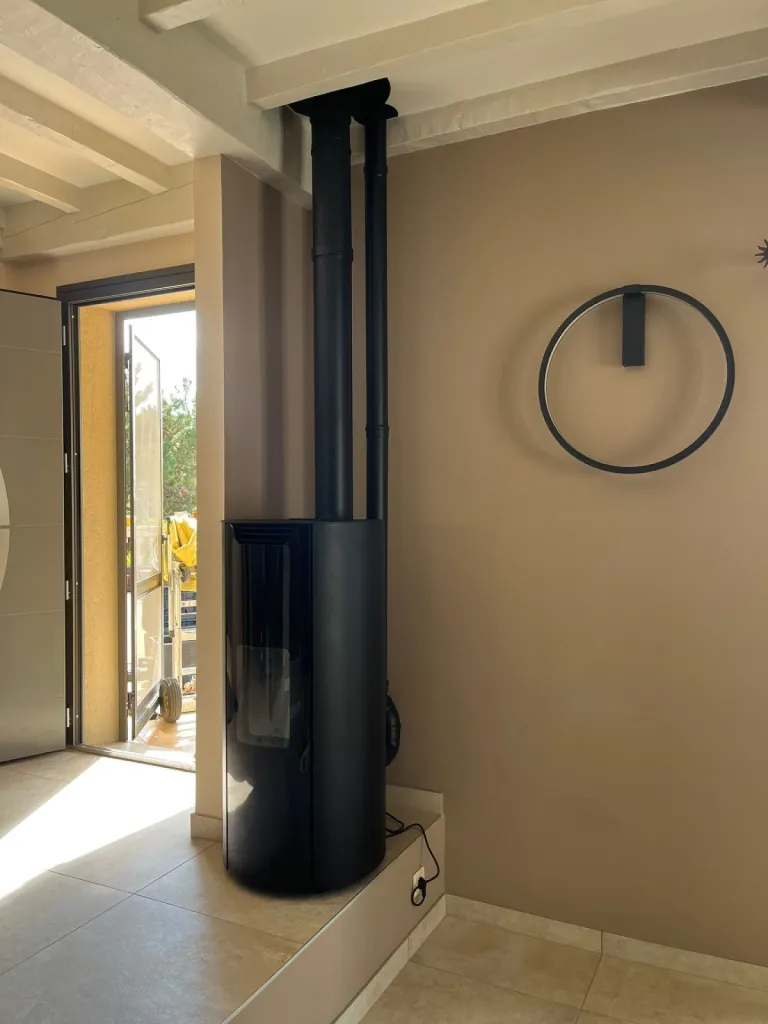 Poêle à granulé Jotul PF 925 F avec sa distribution d'air chaud