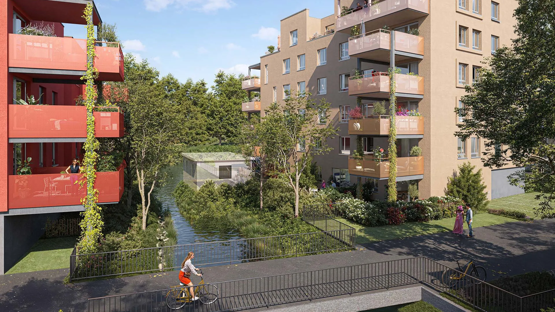 Appartements neufs du 2 au 4 pièces à Ernolsheim-Bruche dans cadre verdoyant recherché calme proche Strasbourg attractif