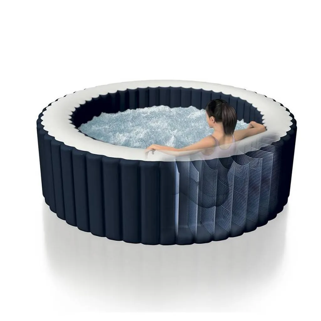 Pure Spa Bulles LED 4 Places INTEX chez Aquarev'Piscines à Pierrerue dans le 04