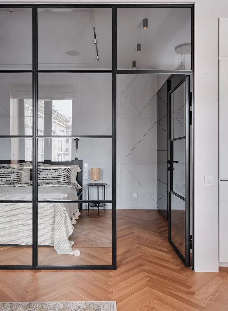 Création de verrière pour structurer les espaces d’un appartement bordelais ancien