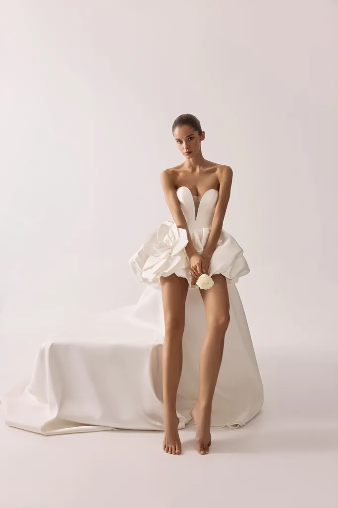 Robe de mariage civil bustier Marseille centre-ville