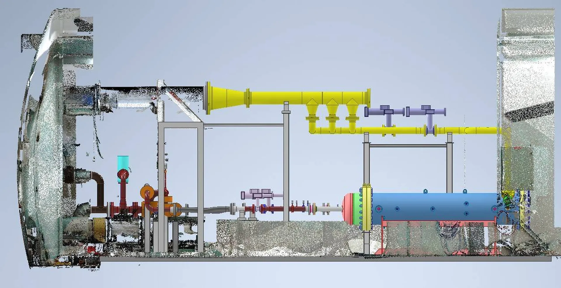 Le réseau en place dans la maquette