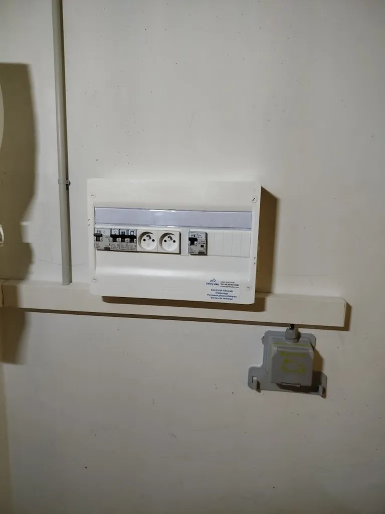 coffret LEGRAND et rpises renforcées pour garage residence par infiny elec