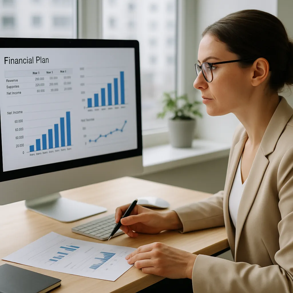 Prévisionnel financier structuré pour projet entrepreneurial en Île-de-France