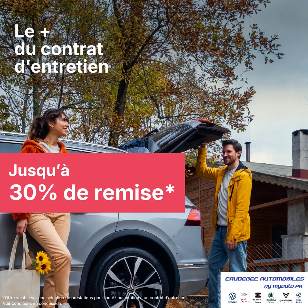 3 mois offerts pour la souscription d'un contrat d'entretien Volkswagen Audi Seat Skoda Cupra à La Frénaye