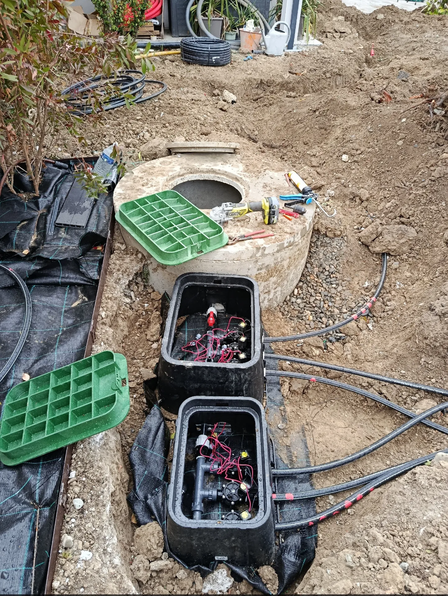 Arrosage intégré sur programmateur avec économie d'eau pour gazon et plantation à Tournefeuille proche de Colomiers.