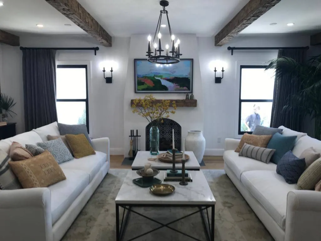 BETON CIRE BLANC POUR L'EMISSION AMERICAINE TOTAL RENOVATION A LOS ANGELES