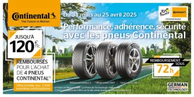 Offre promotionnelle pneu Continental