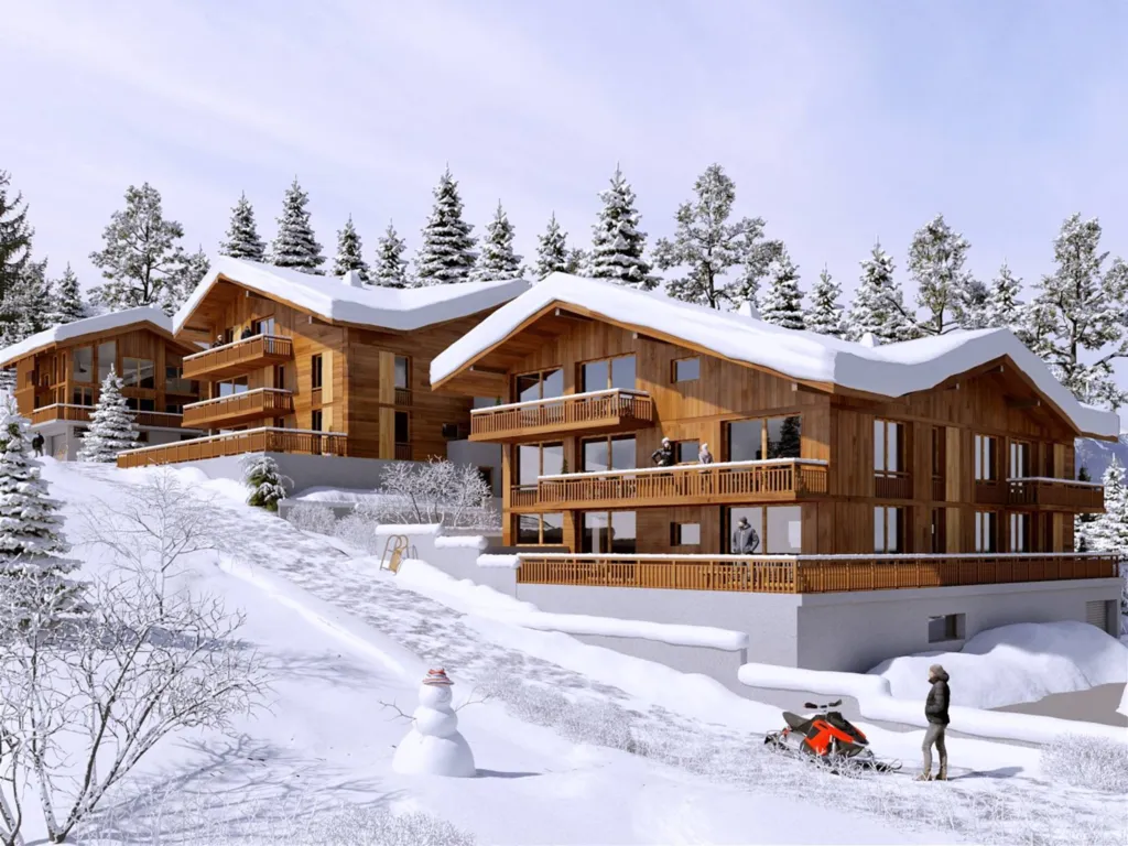 Appartements du T1 au T5 avec vue sur le Mont Blanc dans la station de Combloux près de Megève