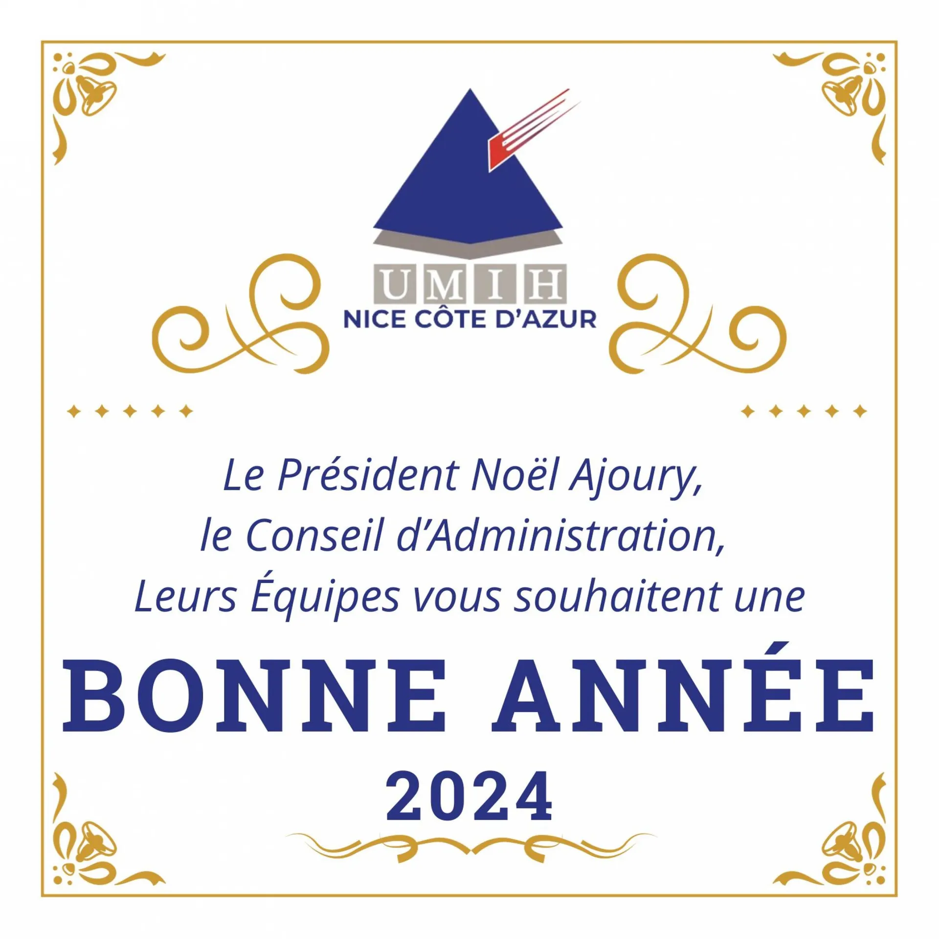Les Voeux de l'UMIH NCA pour l'année 2024
