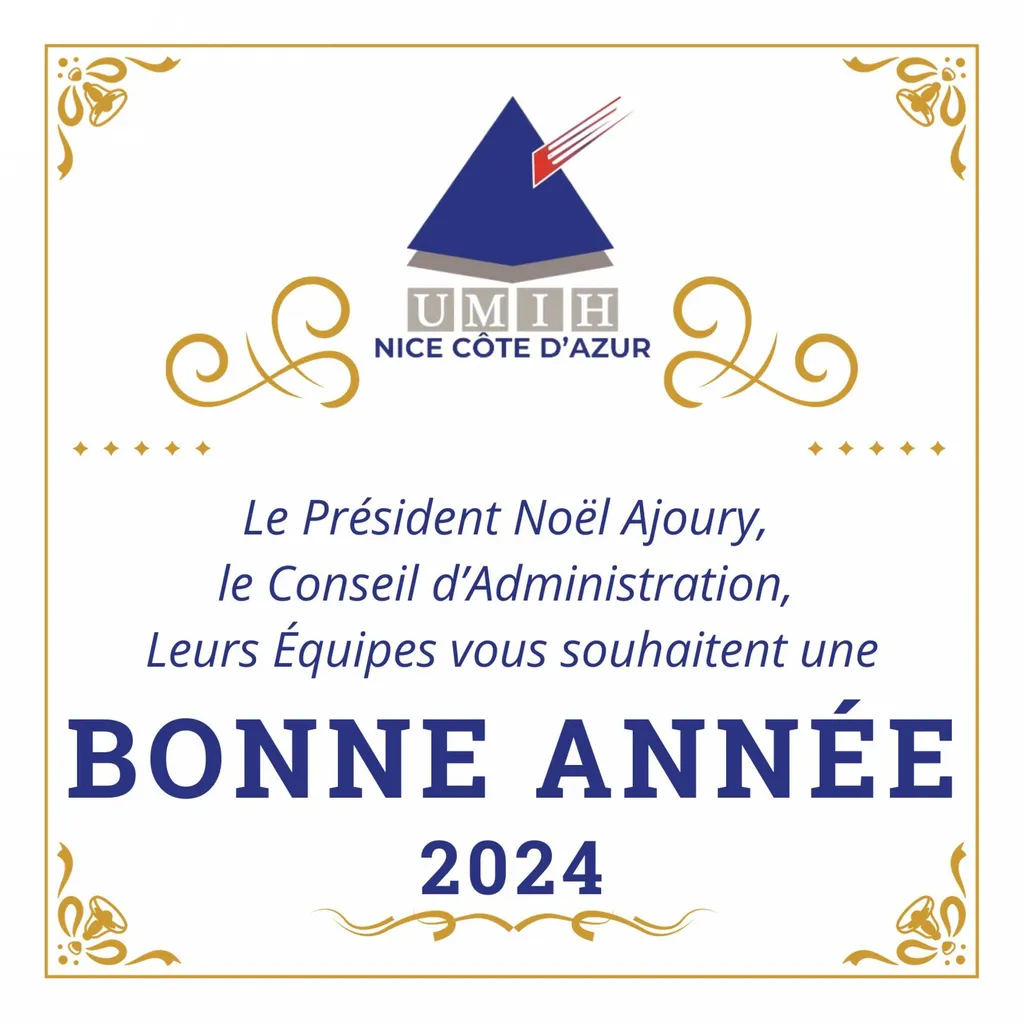 Les Voeux de l'UMIH NCA pour l'année 2024