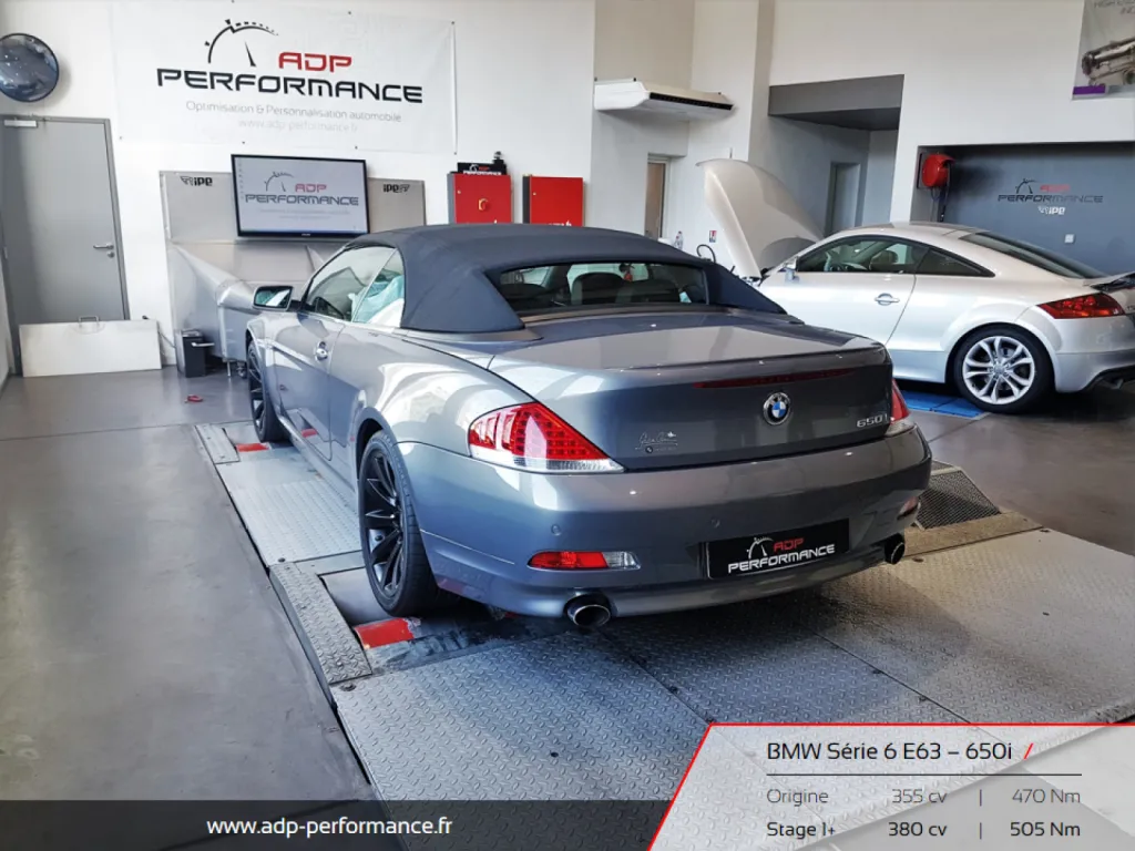 Reprogrammation moteur Arles - BMW E63 650i ADP Performance