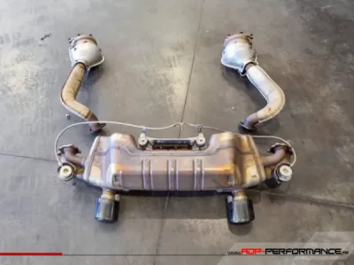 Montage échappement JCR en Titane Porsche Boxster 718 Spyder 4.0 | ADP Performance Cannes