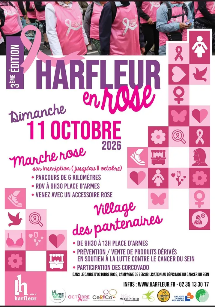 Marche Rose à Harfleur 