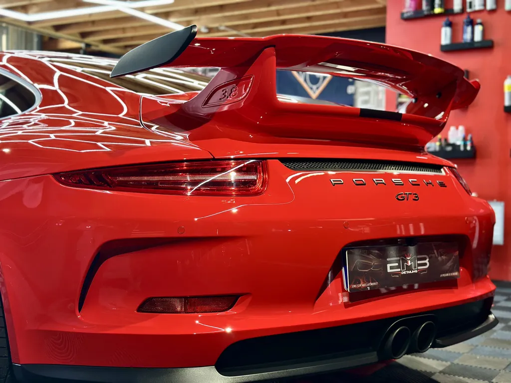 traitement céramique et protection PPF face avant porsche 991 GT3 sur lyon 