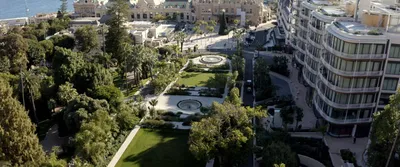 Jardin des boulingrins réalisés sur dalle et toiture à Monaco