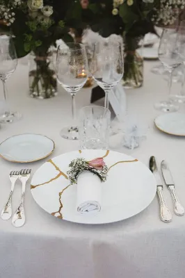 wedding dinner with famous caterer in paris