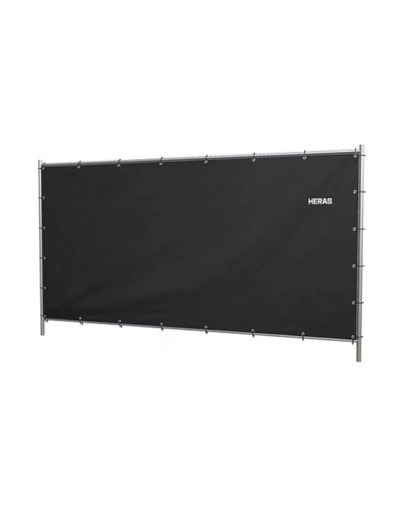 BACHE NOIRE CLASSEE FEU POUR CLOTURE DE CHANTIER