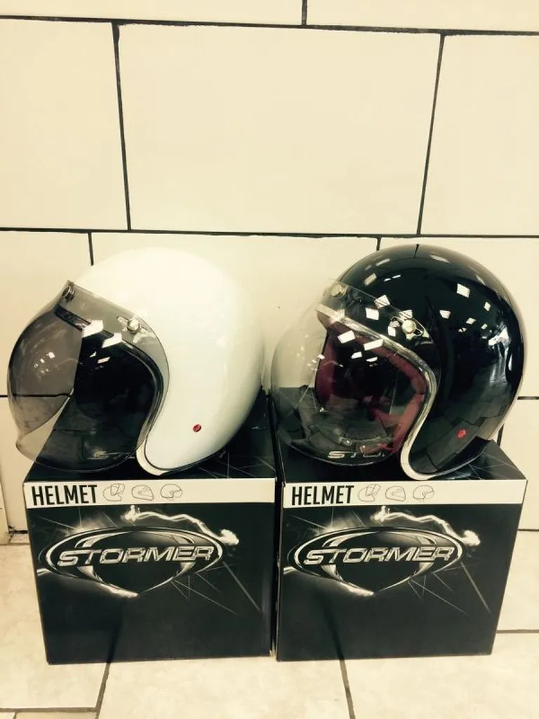 Casque demi jet stormer pearl vintage toulon