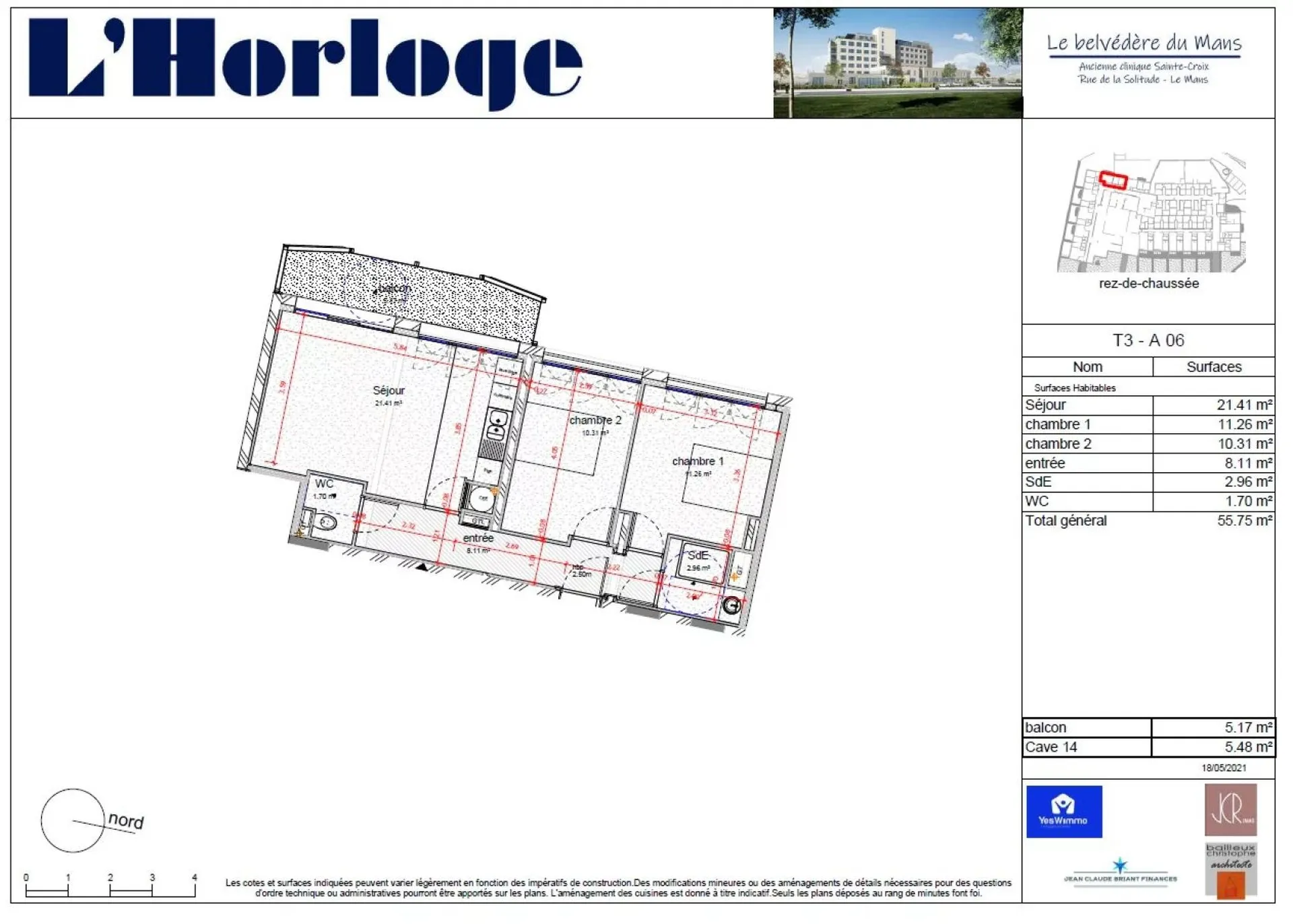 Programme immobilier neuf appartement à vendre le Mans avec des prestations de qualité