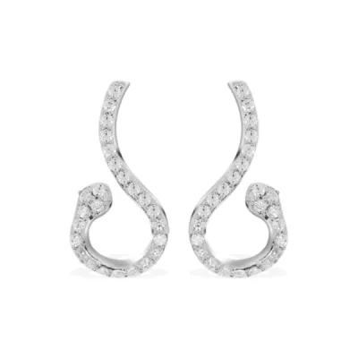BO argent 925, serti de zircon