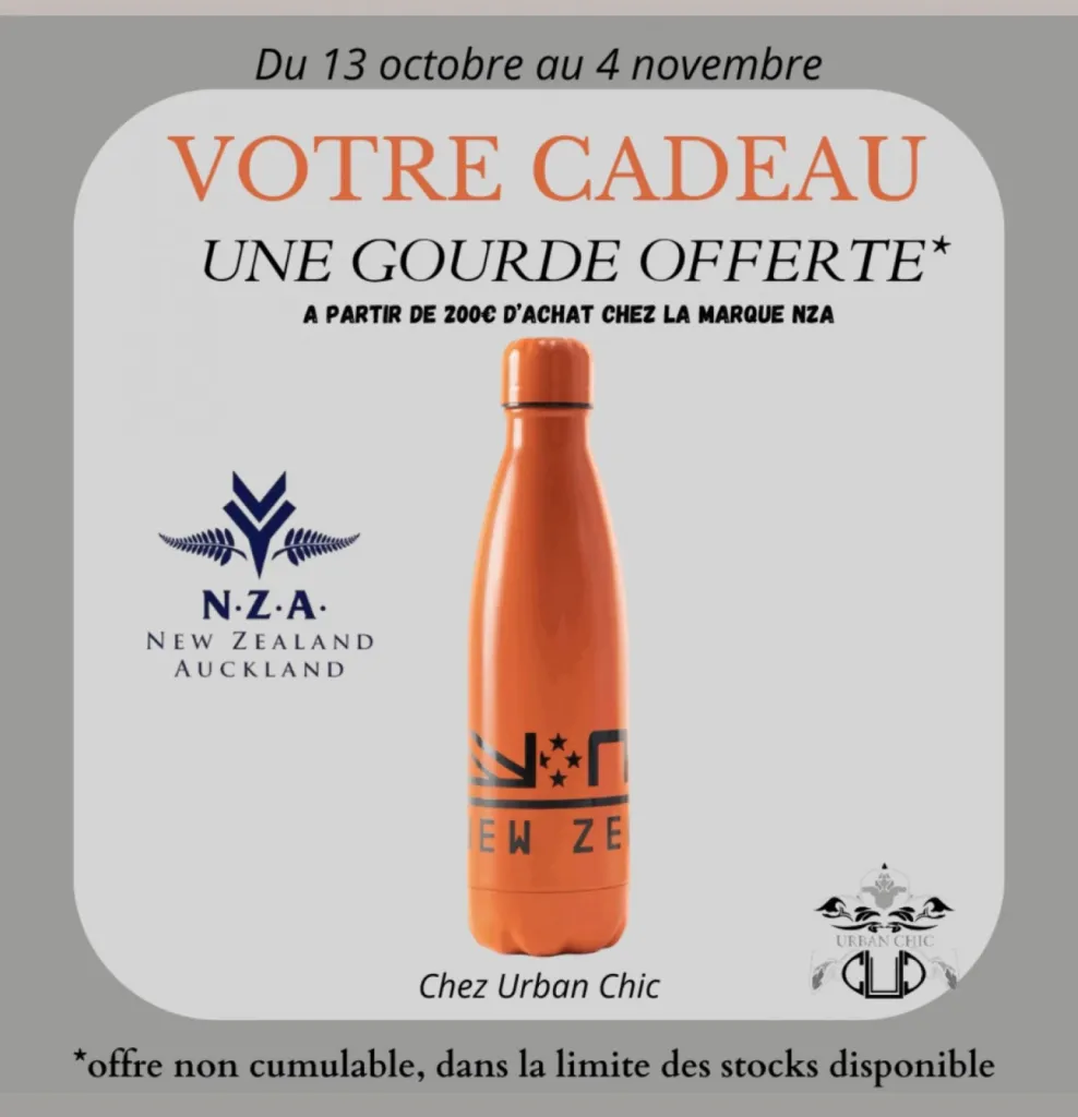 votre cadeau chez urban chic contre un achat NZA