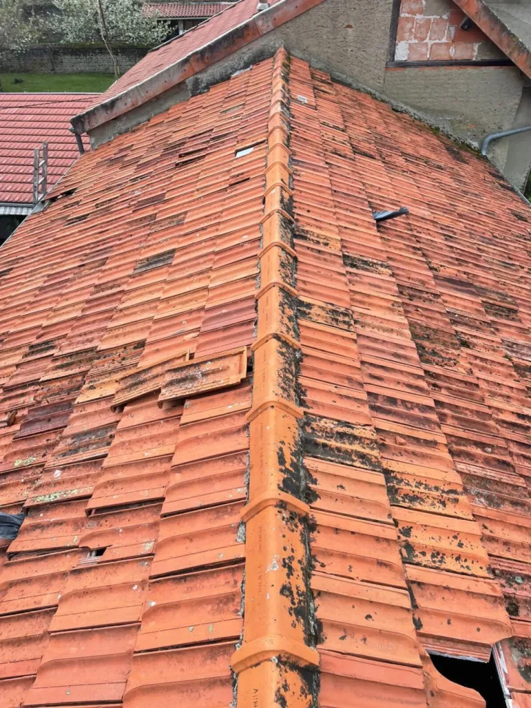 Avant la dépose et rénovation d'une toiture Landaise à Dax, dans les Landes (40)