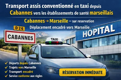 taxi conventionné cabannes